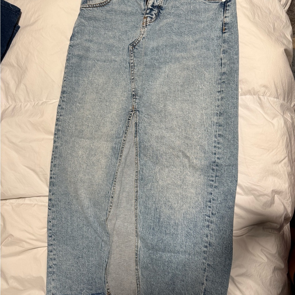 DIVIDED by H&M Long Denim Maxi Skirt
